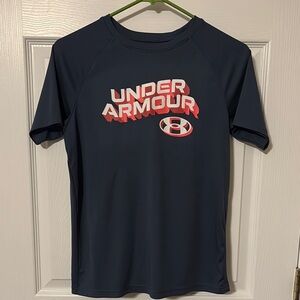 Under Armour Blue Short Sleeve Tee with Logo